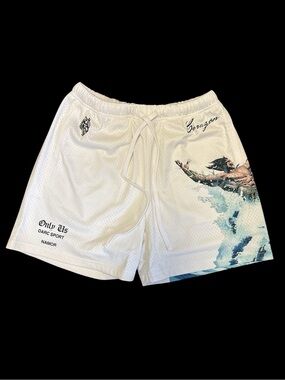 Darc Sport Marvel Collab Corazón White Mesh Shorts Size: Medium NWT